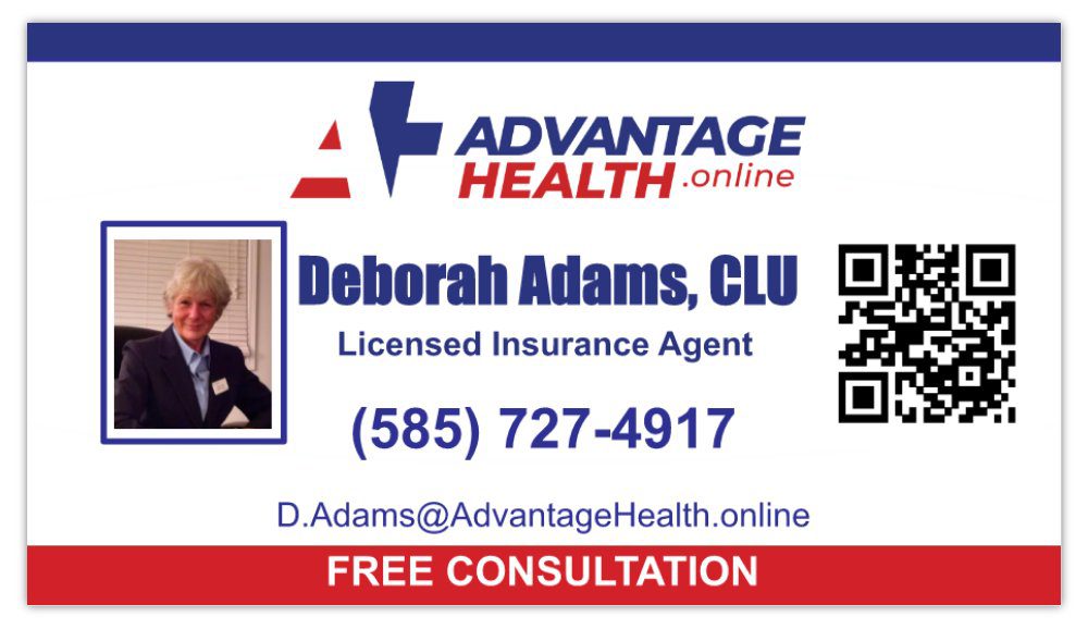 A business card with an image of a person and the name of the company.